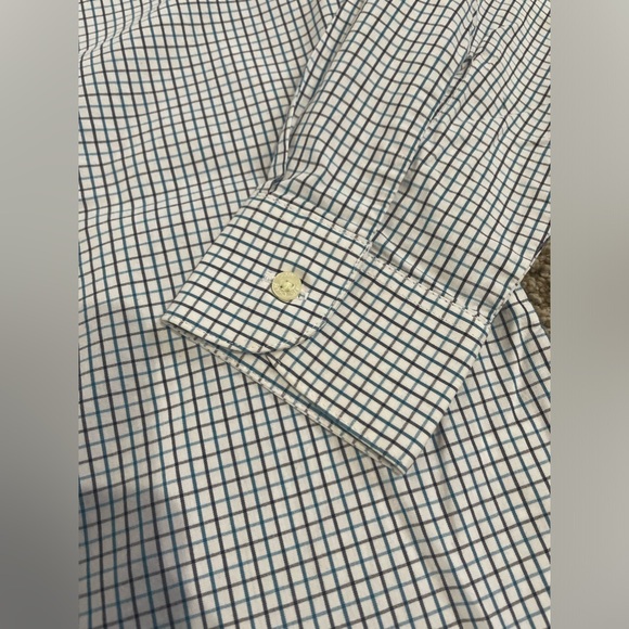 Chaps Kids Button Down Shirt - Blue Checkered - Picture 2 of 5